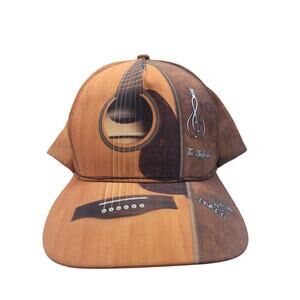 Guitar Music Hat/Cap  Brown/Orange One Sz